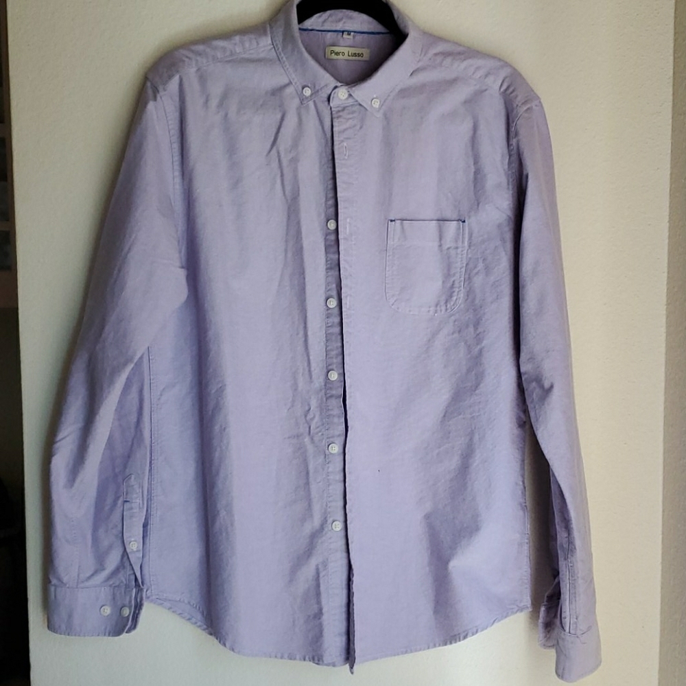 Men's Lavender Button Down